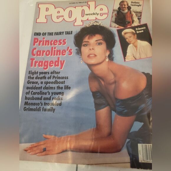 Vintage People Magazine Princess Caroline's Tragedy 1990 - Picture 1 of 2